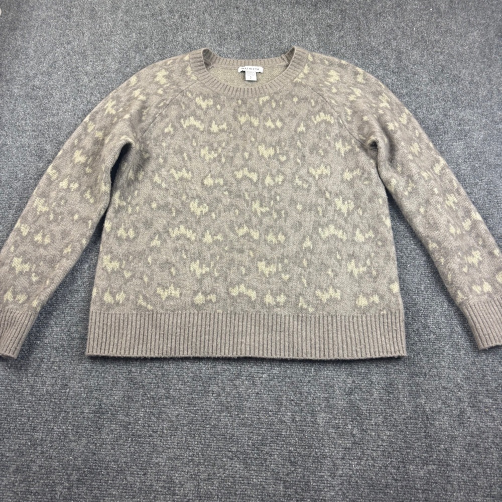ATHLETA Women’s Hawthorne Textured Crew Sweater Merino Wool size: Small